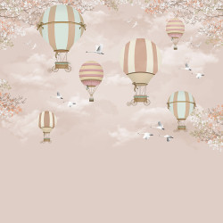 Wallpaper - Hot air balloons for children