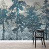 Wallpaper- Winter pine forest