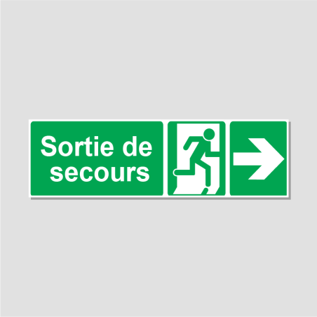 Panneau sortie de secours