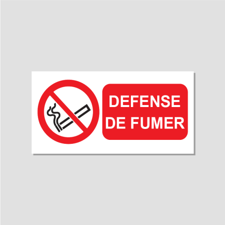 Panneau défense de fumer